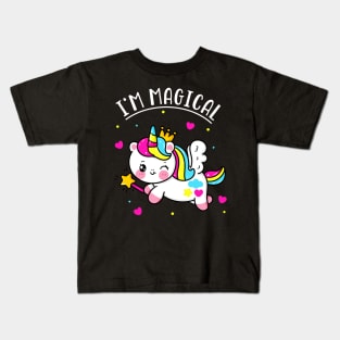 I'm Magical Cute Kawaii Unicorn Girls Kids Kids T-Shirt